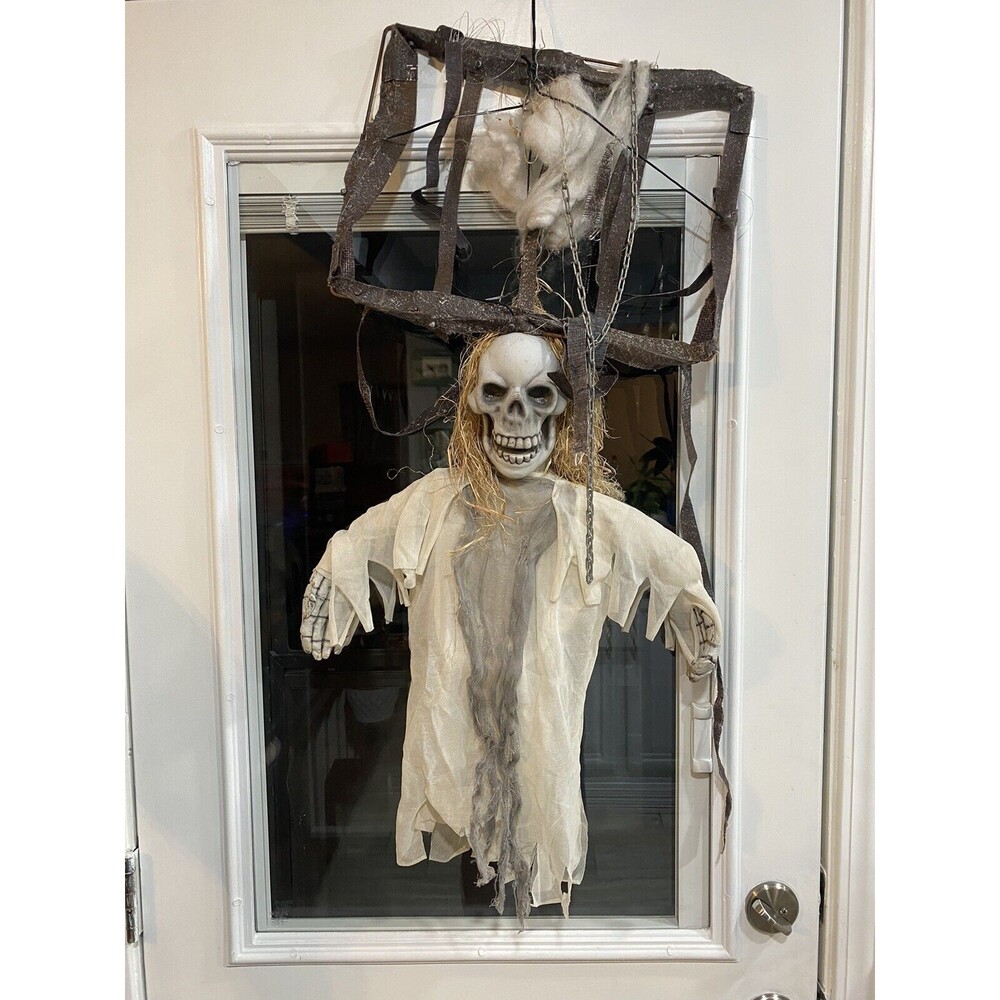 VTG Skeleton Figure Halloween Hanging Decor